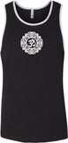 White Ornate OM Premium Yoga Tank Top - Yoga Clothing for You