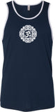 White Ornate OM Premium Yoga Tank Top - Yoga Clothing for You
