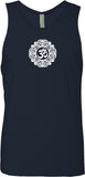 White Ornate OM Premium Yoga Tank Top - Yoga Clothing for You