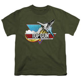 Top Gun Kids T-Shirt Vintage Logo Military Tee - Yoga Clothing for You
