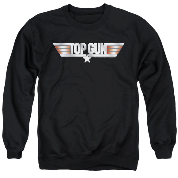 Top Gun Sweatshirt Logo Black Pullover - Yoga Clothing for You