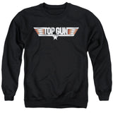 Top Gun Sweatshirt Logo Black Pullover - Yoga Clothing for You