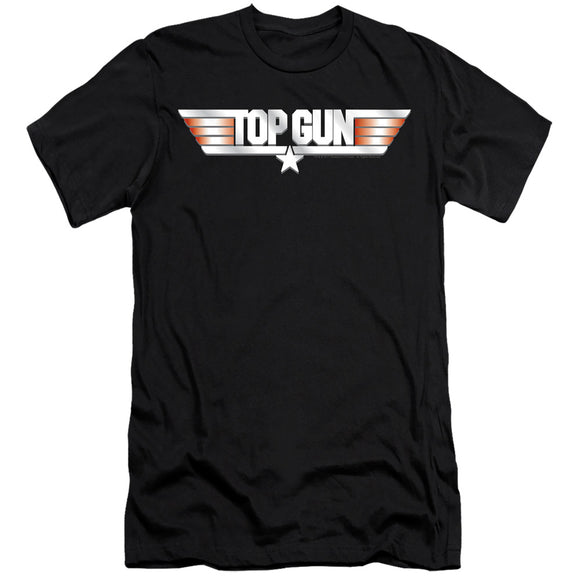 Top Gun Slim Fit T-Shirt Logo Black Tee - Yoga Clothing for You