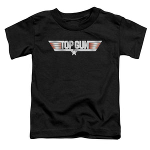 Top Gun Toddler T-Shirt Logo Black Tee - Yoga Clothing for You