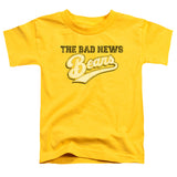 The Bad News Bears Toddler T-Shirt Vintage Movie Logo Yellow Tee - Yoga Clothing for You