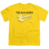 The Bad News Bears Kids T-Shirt Vintage Movie Logo Yellow Tee - Yoga Clothing for You