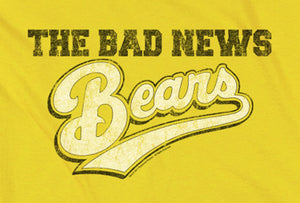 The Bad News Bears Kids T-Shirt Vintage Movie Logo Yellow Tee - Yoga Clothing for You