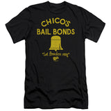 The Bad News Bears Slim Fit T-Shirt Chico's Bail Bonds Black Tee - Yoga Clothing for You