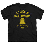 The Bad News Bears Kids T-Shirt Chico's Bail Bonds Black Tee - Yoga Clothing for You