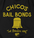 The Bad News Bears Womens T-Shirt Chico's Bail Bonds Black Tee - Yoga Clothing for You