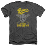 The Bad News Bears Heather T-Shirt Always Bad Skull Charcoal Tee - Yoga Clothing for You