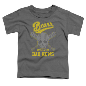 The Bad News Bears Toddler T-Shirt Always Bad Skull Charcoal Tee - Yoga Clothing for You