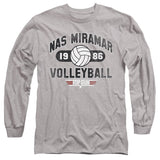 Top Gun Long Sleeve T-Shirt Volleyball Heather Tee - Yoga Clothing for You