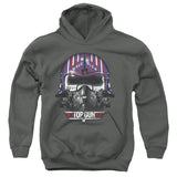 Top Gun Kids Hoodie Maverick Helmet Charcoal Hoody - Yoga Clothing for You