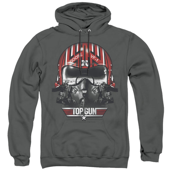 Top Gun Hoodie Goose Helmet Charcoal Hoody - Yoga Clothing for You