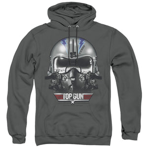 Top Gun Hoodie Iceman Helmet Charcoal Hoody - Yoga Clothing for You