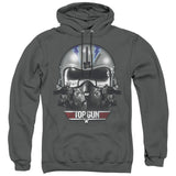 Top Gun Hoodie Iceman Helmet Charcoal Hoody - Yoga Clothing for You