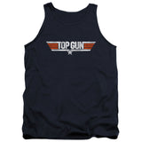 Top Gun Tanktop Distressed Logo Navy Tank - Yoga Clothing for You