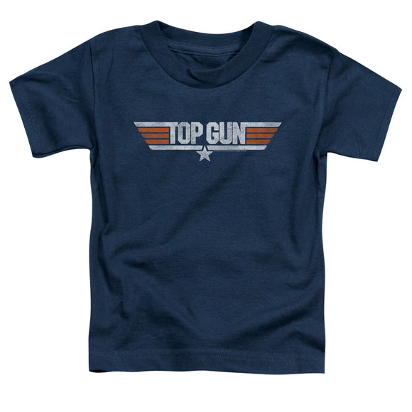Top Gun Toddler T-Shirt Distressed Logo Navy Tee - Yoga Clothing for You