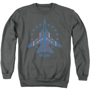 Top Gun Sweatshirt Maverick F-14 Tomcat Charcoal Pullover - Yoga Clothing for You
