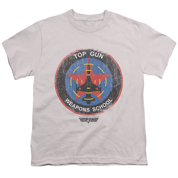 Top Gun Kids T-Shirt Weapons School Silver Tee - Yoga Clothing for You