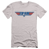Top Gun Slim Fit T-Shirt Logo Silver Tee - Yoga Clothing for You