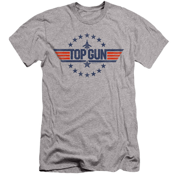 Top Gun Slim Fit T-Shirt Stars Logo Heather Tee - Yoga Clothing for You