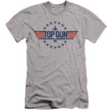 Top Gun Slim Fit T-Shirt Stars Logo Heather Tee - Yoga Clothing for You
