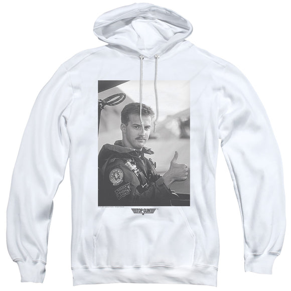 Top Gun Hoodie Goose Portrait White Hoody - Yoga Clothing for You