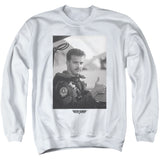 Top Gun Sweatshirt Goose Portrait White Pullover - Yoga Clothing for You