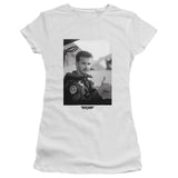 Top Gun Juniors T-Shirt Goose Portrait White Tee - Yoga Clothing for You