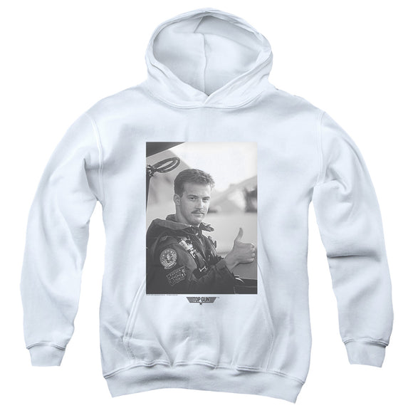 Top Gun Kids Hoodie Goose Portrait White Hoody - Yoga Clothing for You