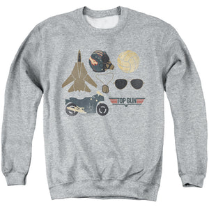 Top Gun Sweatshirt Maverick Items Heather Pullover - Yoga Clothing for You