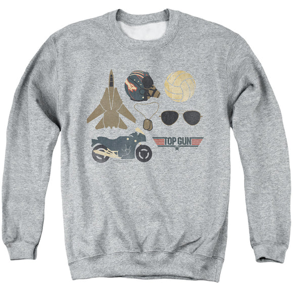 Top Gun Sweatshirt Maverick Items Heather Pullover - Yoga Clothing for You