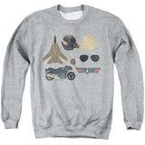 Top Gun Sweatshirt Maverick Items Heather Pullover - Yoga Clothing for You