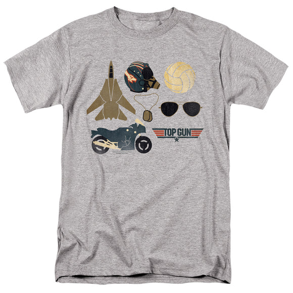 Top Gun T-Shirt Maverick Items Heather Tee - Yoga Clothing for You