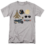 Top Gun T-Shirt Maverick Items Heather Tee - Yoga Clothing for You