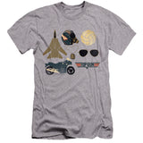 Top Gun Premium Canvas T-Shirt Maverick Items Heather Tee - Yoga Clothing for You