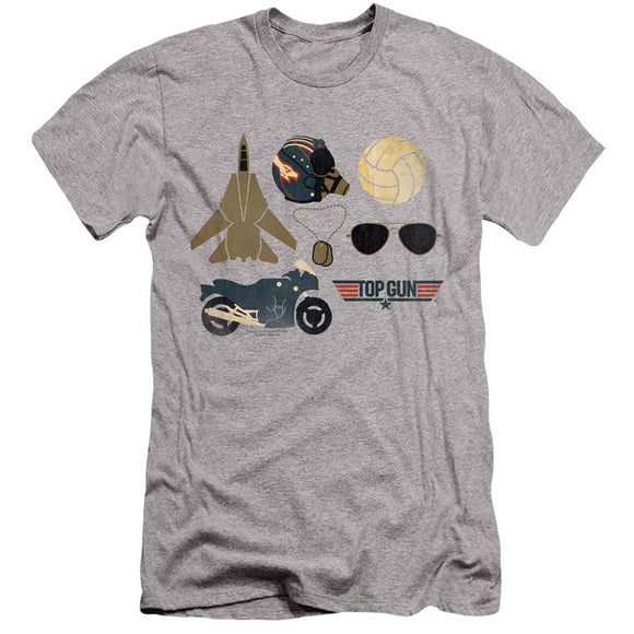 Top Gun Slim Fit T-Shirt Maverick Items Heather Tee - Yoga Clothing for You