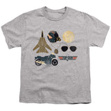 Top Gun Kids T-Shirt Maverick Items Heather Tee - Yoga Clothing for You