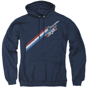 Top Gun Hoodie Red White Blue Stripes Navy Hoody - Yoga Clothing for You