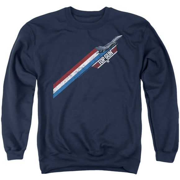 Top Gun Sweatshirt Red White Blue Stripes Navy Pullover - Yoga Clothing for You