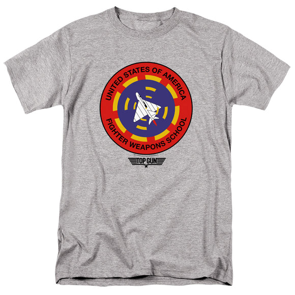 Top Gun T-Shirt Fighter Weapons School Heather Tee - Yoga Clothing for You