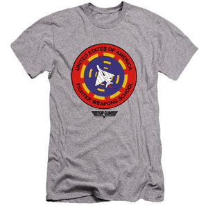 Top Gun Premium Canvas T-Shirt Fighter Weapons School Heather Tee - Yoga Clothing for You