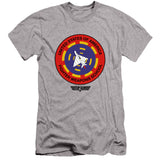 Top Gun Slim Fit T-Shirt Fighter Weapons School Heather Tee - Yoga Clothing for You