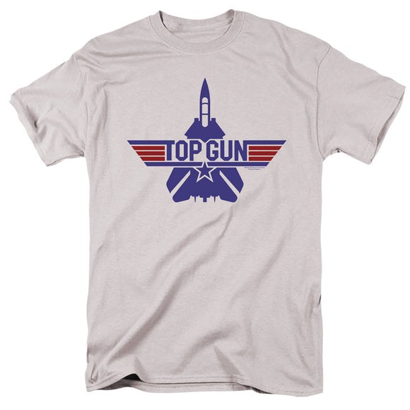 Top Gun T-Shirt Logo F 14 Tomcat Silver Tee - Yoga Clothing for You