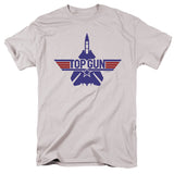 Top Gun T-Shirt Logo F 14 Tomcat Silver Tee - Yoga Clothing for You
