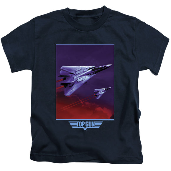 Top Gun Boys T-Shirt F 14 Tomcat in Clouds Navy Tee - Yoga Clothing for You