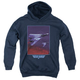 Top Gun Kids Hoodie F 14 Tomcat in Clouds Navy Hoody - Yoga Clothing for You