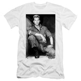 Top Gun Premium Canvas T-Shirt Iceman Portrait White Tee - Yoga Clothing for You